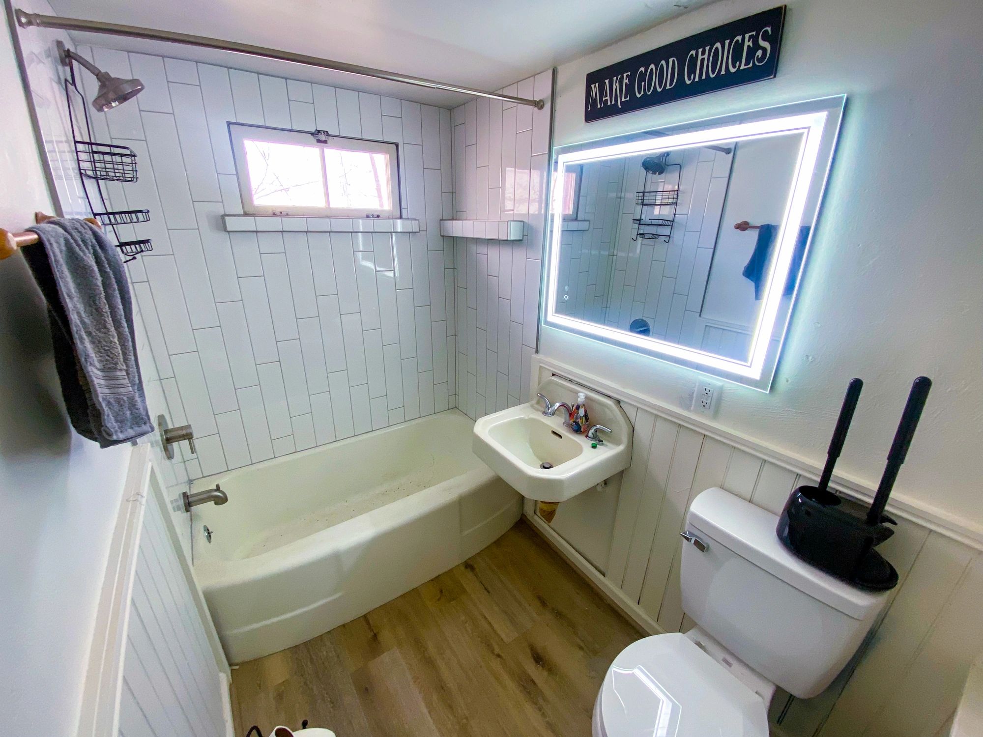 Modern bathroom interior after renovation