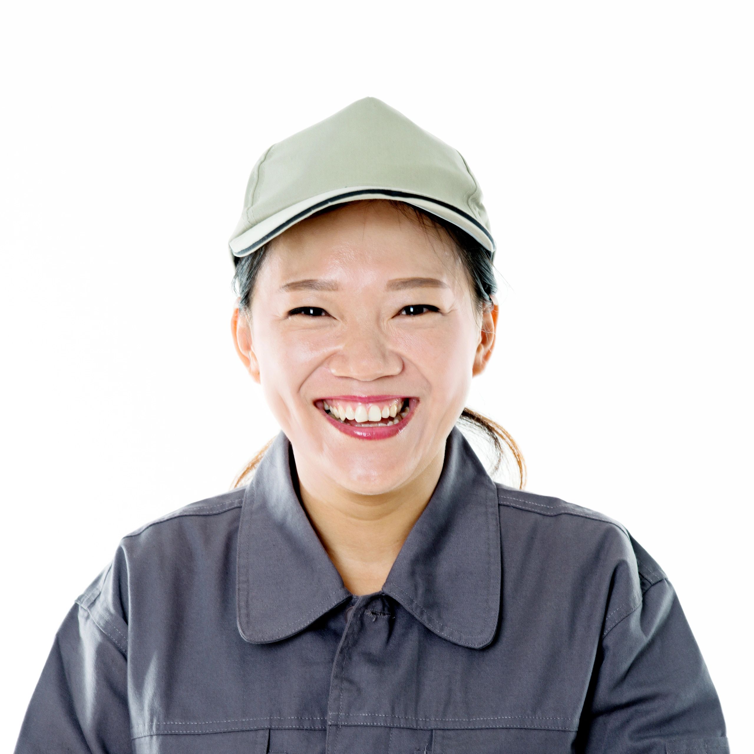 Portrait representing a satisfied client
